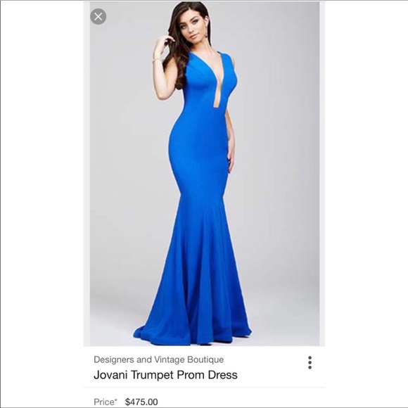 Jovani Trumpet Prom Dress - Picture 2 of 8